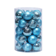 Christmas Ball Ornaments Shatterproof Blue One Size