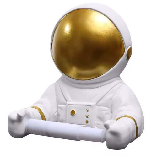 Astronaut WC-paperiteline seinälle, kultainen 1