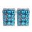 Staron Sky Blue Christmas Ornaments 30mm 48pcs 1