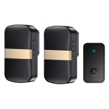 Wireless Doorbell Kit with 1 Button and 2 Receivers