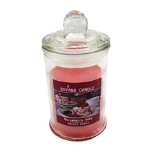 Soy wax scented candle in glass jar 100g