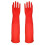 Reusable rubber dishwashing gloves latex-free red medium 1