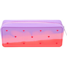 Pencil Case with Colored Pencils Purple High-Capacity