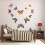 Αυτοκόλλητα τοίχου Prettyui12PCS3D Φωτεινές πεταλούδες, αφαιρούμενη διακόσμηση τέχνης 2