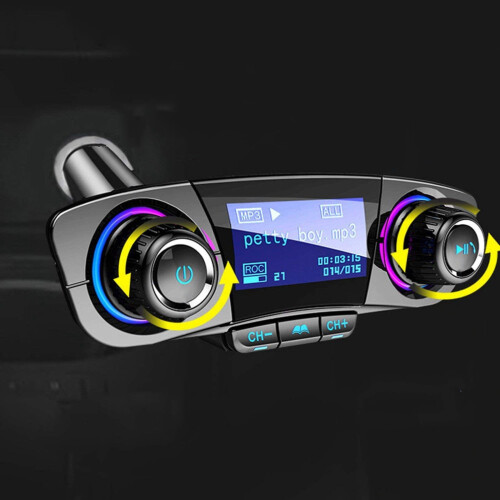 Car Bluetooth Receiver Hands-Free Call USB Charging 1