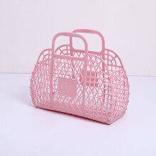 Étagère à chaussures pliable en maille et panier de rangement pour le linge de salle de bain, panier de bain en plastique (24 x 21 x 9,5 cm)