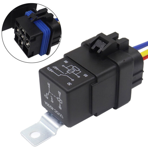 Mosiee Waterproof Relay Harness Socket4-Pin30A12V/24V 1