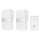 Wireless Doorbell Kit Waterproof 1000ft Range 1 Button 2 1