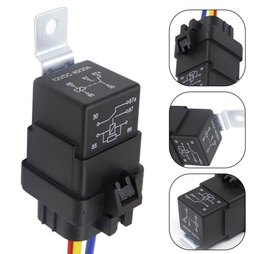 Πρίζα καλωδίωσης ρελέ 12V24V30A40A αδιάβροχη 1