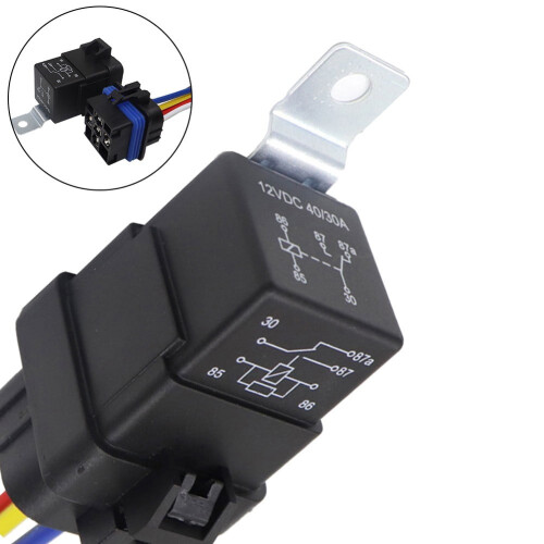 Πρίζα καλωδίωσης ρελέ 12V24V30A40A αδιάβροχη 2