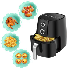 Silicone Air Fryer Baking Tray Flower Shape 1pc