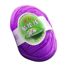 Chunky wool roving yarn 50g for scarves and hats