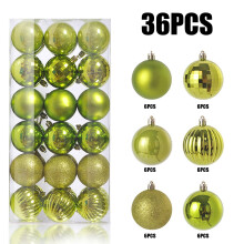 Christmas Ball Ornaments Brown Shatterproof 36 pcs 30mm