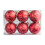 Matte Gold Christmas Balls 8cm 6pcs Plastic 2