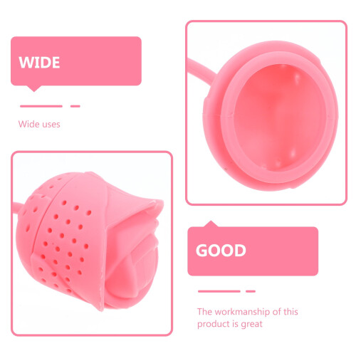 Silikon-Tee-Ei in Rosen- und Katzenform, 2er-Pack 1