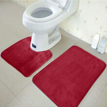 Wyprzedaż dywaników Floleo Coral velvet z bawełny memory cotton, łazienkowych, chłonnych i antypoślizgowych, 3 szt./zestaw