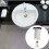 Universal bathroom sink plug 40mm pop-up stopper 4