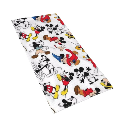 Serviettes de toilette Mickey Mouse douces et absorbantes 30 x 60 cm 2