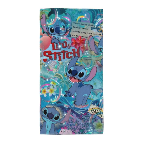 Ručníky Stitch do koupelny, měkké savé, 2 ks 1