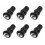 Toilet Seat Hinge Screw Set Black 6 pcs 6