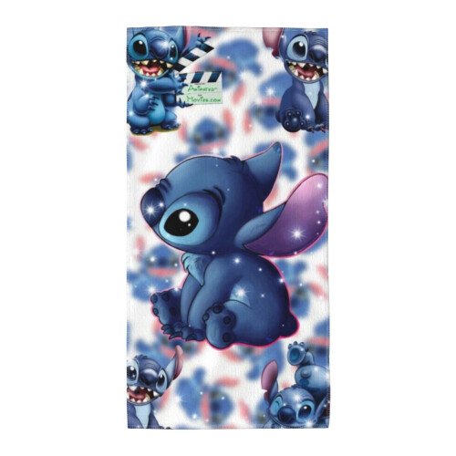Απαλές, απορροφητικές πετσέτες μπάνιου Stitch, συσκευασία 2 τεμαχίων 1