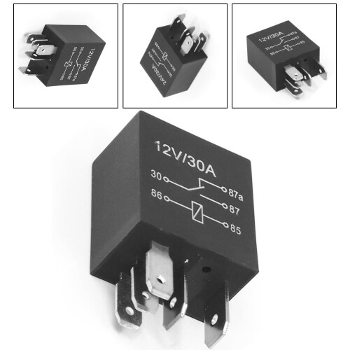 Mosiee bilrelæ 12V/24V 30A 5-benet 1
