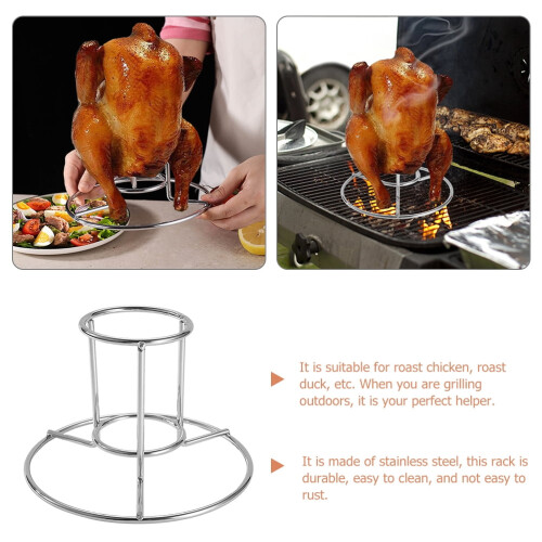 Stainless Steel Turkey Roasting Rack Portable 2