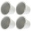 Gelékakeformer, runde, nonstick-belegg, 8 stk 4