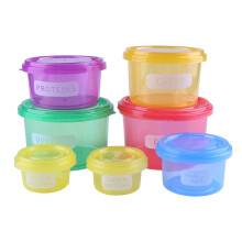 Portiecontrole voedselboxenset, 7 stuks