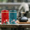Boîte à thé vintage en fer-blanc scellée (2 pièces) 5