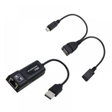Pretty Comy LAN Ethernet-adapter for FIRE TV3 eller STICK GEN2 Bufringsreduserende USB til LAN Ethernet-adaptersett