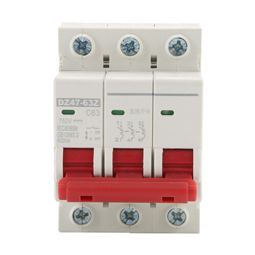 Mini disjuntor solar DC1000V 10A–63A 1