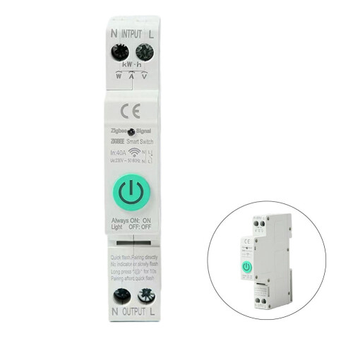 Interruptor inteligente Mosiee Zigbee 220V 1P40A 2