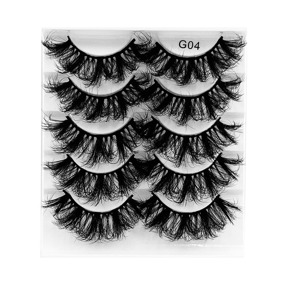Wispy Mink Eyelashes Natural Look 5 Pairs