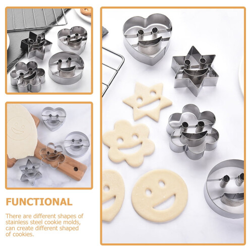 Stainless Steel Chocolate Cookie Cutters 4pcs 1