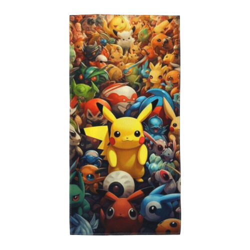 Serviettes de toilette Pikachu absorbantes 40 x 60 cm 1
