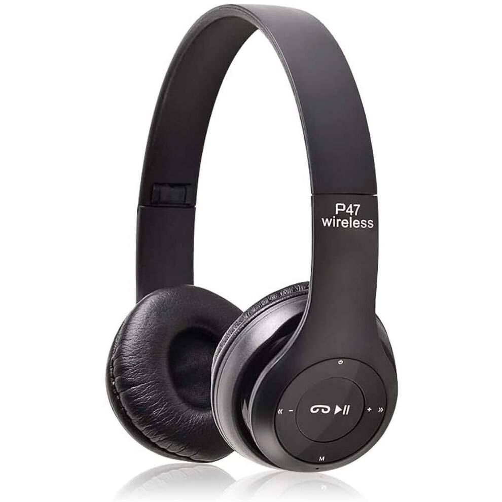 Wireless Headphones Bluetooth Over-Ear Foldable Black 9306268649281