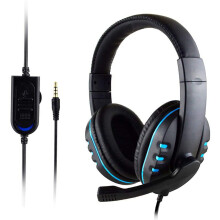 Gaming Headset Wired Hi-Fi Sound Noise Cancelling Over-Ear
