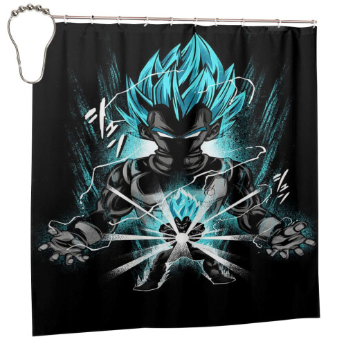 Vegeta douchegordijn 72x72 inch met 12 haken 1