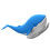 Filtro da tè in silicone a forma di balena, blu, 1 pezzo 4