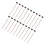 9V batteriklemmestik T-type kabel sort 20 stk. 2