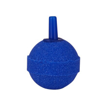 Difusor de burbujas esférico de 2 piezas para acuario, 35 mm, compatible con bombas de aire para peceras, hidroponía y estanques - Azul