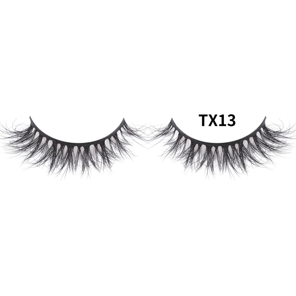 Wispy Mink Eyelashes Natural Volume 1 Pair TX13