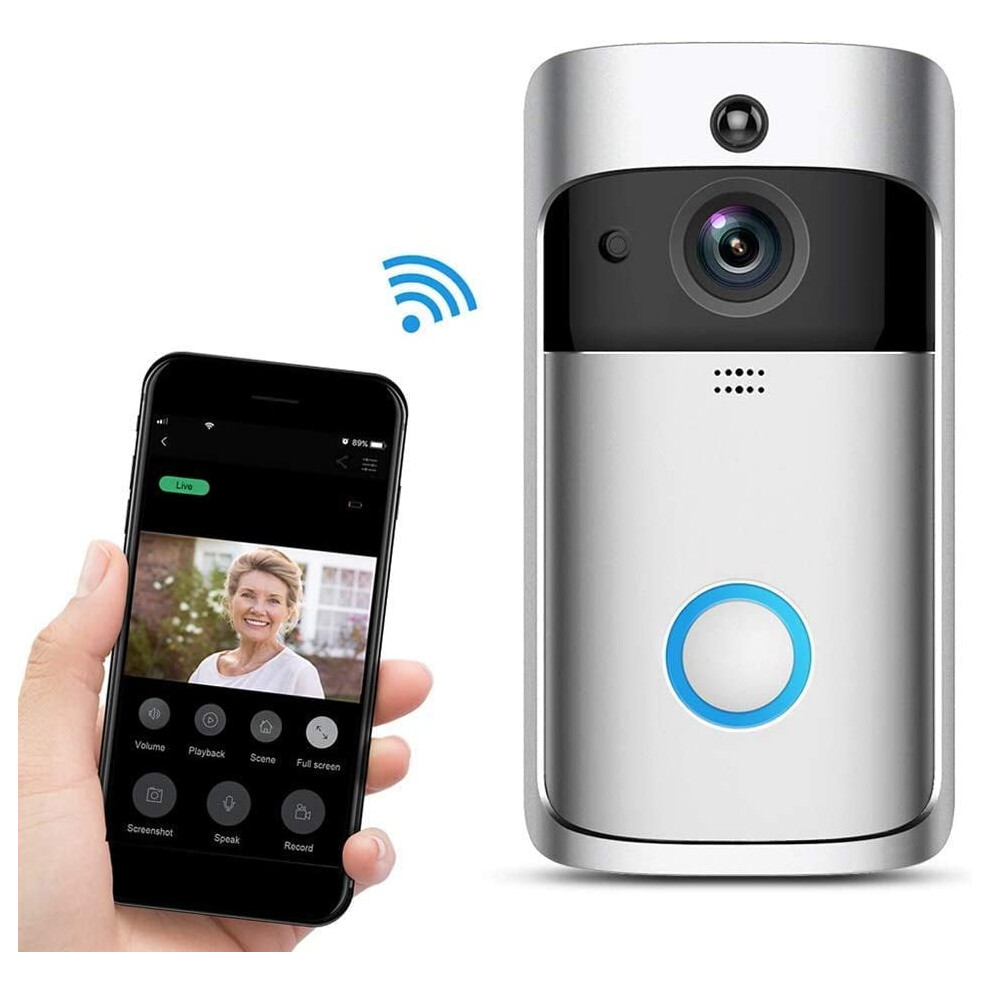 Wifi Video Doorbell Hd 720P With Night Vision And 2-Way 9306268654698