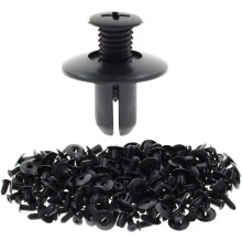 100 kpl nailonisia työntökiinnikkeitä 8 mm:n reikään, yhteensopiva Ford Mazda Hyundai Kia MB-455-56143 86590-28000:n kanssa, lokasuojan