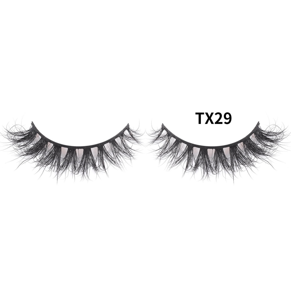 Wispy Mink Eyelashes Natural Volume Fake Lashes 1 Pair