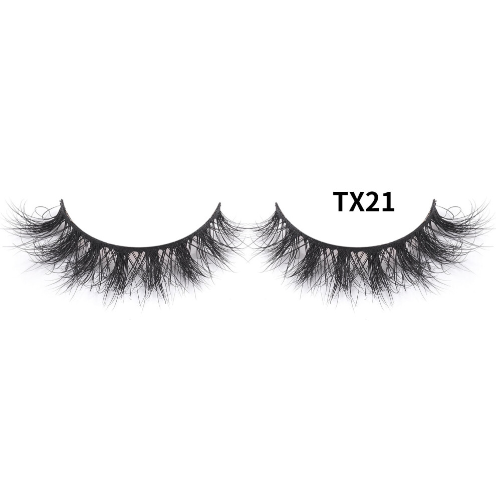 Wispy Mink Eyelashes Natural Volume Fake Lashes 1 Pair