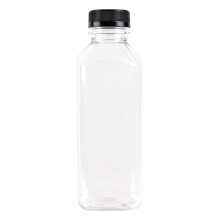 Juego de 21 botellas de plástico con tapa de 473 ml (16 oz). Perfectas para batidos, licuados y zumos.