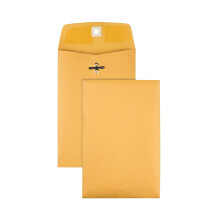 Office Depot Clasp Envelopes Brown 6.5 x 9.5 Inch 100 Count