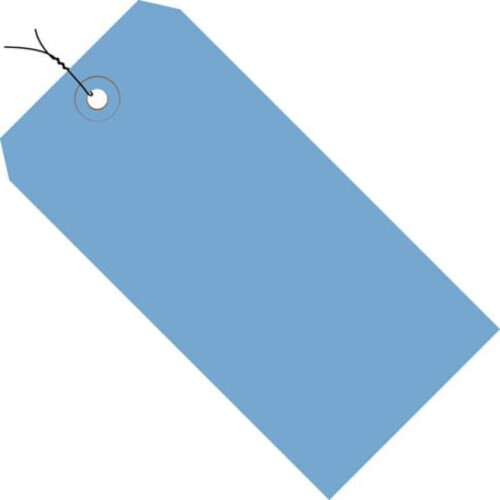 Shipping Tags Pre-Wired Dark Blue 2.75" x 1.375" 1000/Case